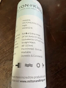 1 X Roll Milton & King Heavenly Night Wallpaper New Never Used decoration house - Picture 1 of 5