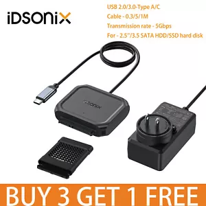 "Cable convertidor adaptador IDsonix SATA a USB para disco duro 2,5"" 3,5" - Imagen 1 de 34
