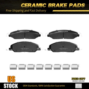 Front Ceramic Brake Pads for 2005 2006 - 2011 Ford Mustang w/ Hardware - Picture 1 of 7