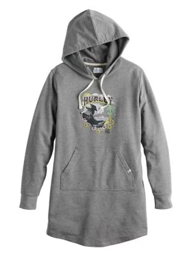 NWT LRG Hurley hooded sweatshirt dress Juniors MSRP $54 - Image 1 of 4