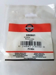 Tornillo Briggs & Stratton 690661 - Embalaje OEM - NUEVO - D5D - Imagen 1 de 2