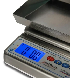 Detecto WPS12DT Stainless Steel Wet Diaper Scale 192 oz x 0.05 oz, NSF - Picture 1 of 5