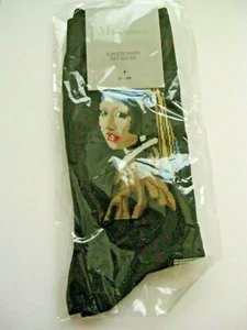  Johannes Vermeer Girl With A Pearl Earring Socks Ladies Women art Dutch Masters - Picture 1 of 2