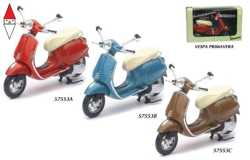 MODELLINO NEW-RAY 1:12 VESPA PRIMAVERA 3 ASS - Immagine 1 di 1
