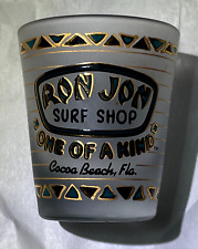 Ron Jon Cocoa Beach FL frosted 1 oz Shot Glass Libby