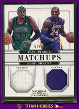 2012 Panini National Treasures DUAL JERSEY #45 Kobe Bryant & Pierce Jersey /99
