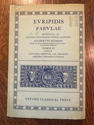 Euripidis/Evripidis, Fabulae Tomus II OXFORD CLASSICAL TEXTS ANCIENT GREEK HC/DJ - Image 1 of 4
