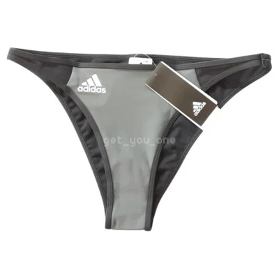 Nuevo con etiquetas Pantalones de bikini deportivos Adidas para mujer de natación SH3.ro gris/negro GRANDES Foto 1 de 4