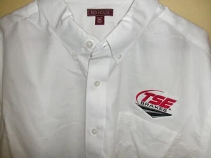 Men's Red House 2XL No-Iron Button Shirt  TSE BRAKES LOGO 100% Cotton  FREE SHIP - Picture 1 of 4