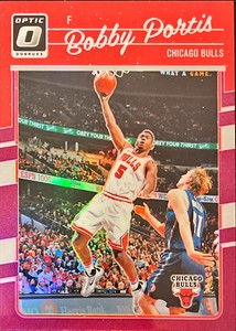 2016-17 Panini Optic Bobby Portis Purple Holo #14 Chicago Bulls