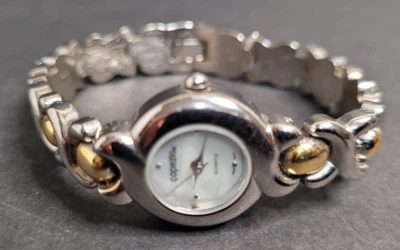 Винтажный Capezio браслет часы женщин женщины 2 тона кварца Японии движение как есть - Изображение 1 из 4