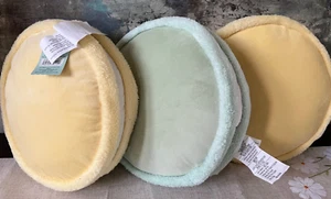 3 New Ashland Round Throw Pillows 12" Macaron Pillows Easter in Paris (GR190) - Picture 1 of 8