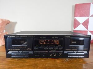 Pioneer Ct-W801R Stereo Dual Recording Cassette Deck Dolby Hx Pro Tested