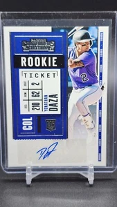2020 Panini Chronicles Contenders Autos #137 Yonathan Daza RC Colorado Rockies - Picture 1 of 2