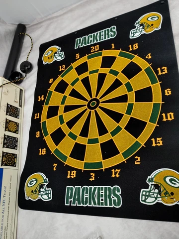 NFL Green Bay Packers Magnetic Team Dart Board 2004 New vintage in box Cover