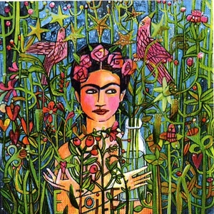 Papierhandtücher Garten von Frida Kahlo. Pappservietten Frida Kahlos Garten - Bild 1 von 1