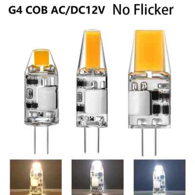 Mini G4 LED Light Bulb 2W 3W 5W AC/DC12V COB Silicone Bulb for Home Chandelier - Bild 1 von 4