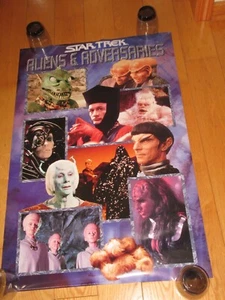 PÓSTER STAR TREK ALIENS & ADVERSARIES 1998 Star Wars ciencia ficción - Imagen 1 de 6