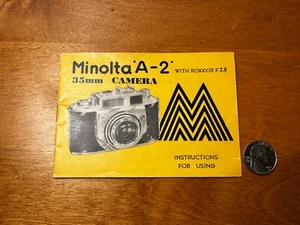 Minolta A-2, Messsucherkamera - Slim Prospekt - Original - Top - Bild 1 von 2