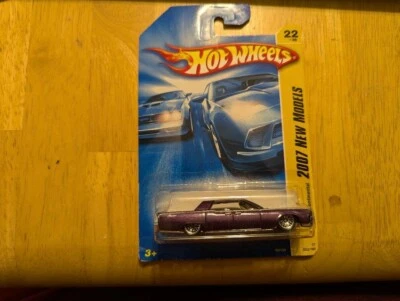 Hard to find ! Hot Wheels 2007 New Models 64 Lincoln Continental 22 of 36 Purple - Image 1 of 2
