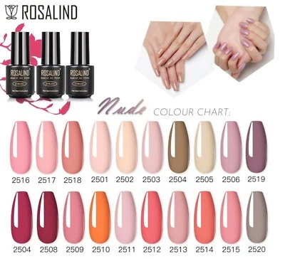 20 bottles Nude Shades Cheap Gel Polish Colours Series Wholesale Rosalind UV LED - Image 1 of 4