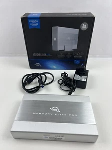 OWC Mercury Elite Pro 2TB 7200RPM USB 3.2 5Gb/s TESTED + Power Adapter + Cable - Picture 1 of 19