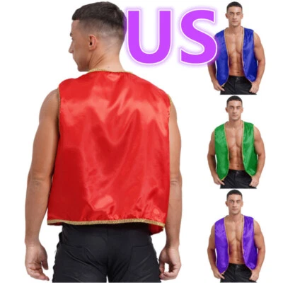 Hombres Chaleco Sin Mangas Chaleco Príncipe Árabe Camisa Fiesta Juegos con disfraces Vestido Elegante Foto 1 de 4