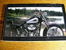 2001 Harley-Davidson Softail Owner's Owners Manual Xlnt