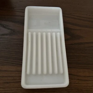 Vintage Milk Glass Dental Dentist 4” x8” Tray The Valtronic Corporation - Picture 1 of 3