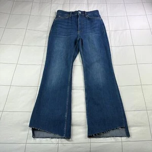 Rag & Bone Jeans Women 27 Blue Casey High Rise Ankle Flare Jinx Step Hem Stretch - Picture 1 of 13