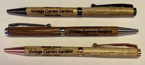 Vintage Cypress Gardens Water Skis Wood Engraved Ink Pen FREE SHIPPING! SALE! - Picture 1 of 6
