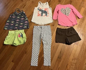 * Old Navy Hanes Cherokee Lot 6 Girls Clothes Pants Leggings Shorts Size 10/12 - Picture 1 of 7