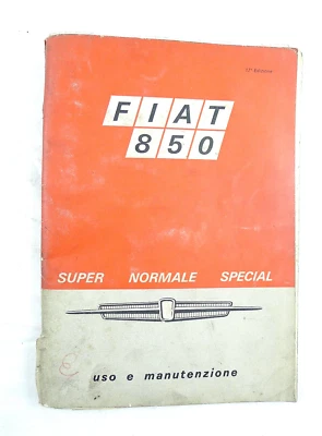 MANUALE USO MANUTENZIONE FIAT 850 1968 AUTO D'EPOCA - Immagine 1 di 4