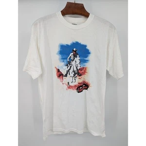 Vintage The Lone Ranger White Graphic T-Shirt Men's Size Large 100% Cotton - Picture 1 of 4