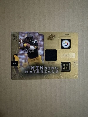 2009 FRANCO HARRIS SPX WINNING MATERIALS GAME WORN PATCH /299 STEELERS HOF - Image 1 of 2