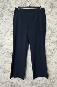 Roz & Ali Pants Womens 14 Blue Smart Fit Straight Trouser Work Career - Picture 1 of 8