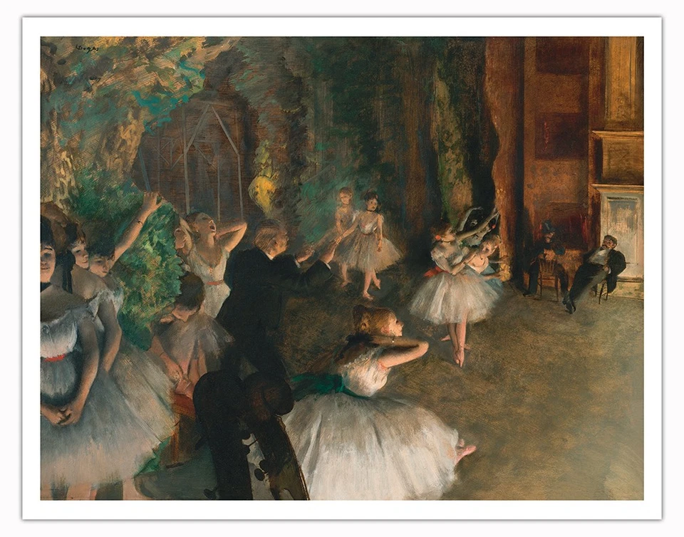 El ensayo del ballet en escenario de Edgar Degas 1874 Foto 1 de 1