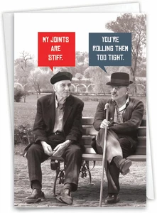 Funny Birthday Greeting Card with 5 X 7 Inch Envelope (1 Card) Bdayunlit Men Sti - Picture 1 of 12