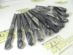 LOT OF 10 HSS & HSCO SILVER & DEMING DRILLS 17/32" TO 1-1/16" USA PTD MORSE - Picture 1 of 9