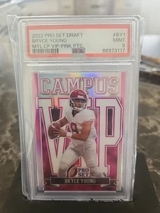2022 Leaf Pro Set Draft - Metal Campus Vip Bryce Young #VIP-BY1 Pink... - Picture 1 of 2
