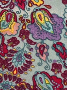 Lularoe Kids L/XL Leggings- NWOT- Geometric Floral- Teal, Pink, Yellow, Purple - Picture 1 of 3