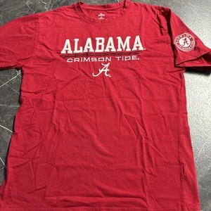 Alabama Crimson Tide kurzärmliges besticktes T-Shirt Herren Größe Large L rot - Bild 1 von 8