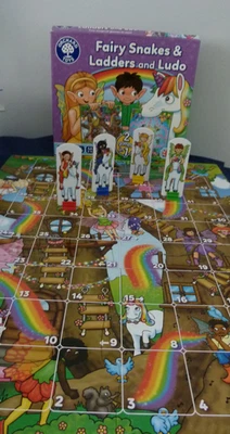 Fairy Snakes and Ladders Orchard Toys game please read - Image 1 of 4