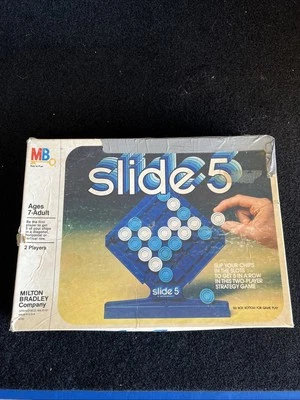SLIDE 5 Strategy Game Milton Bradley Vintage 1980 - Image 1 of 4