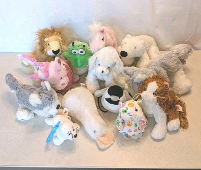 Lot of 13 Ganz Webkinz Lil Kinz Plush Stuffed Animals + I Love Cupcakes NO CODES - Image 1 of 4