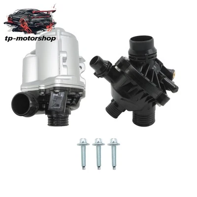 For BMW 335i 535i x5 x6 3.0L Aluminum Electric Engine Water Pump w/Thermostat - Image 1 of 4