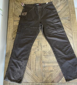 Wrangler Riggs workware Pants Brown 36 x 34 RN 130273 6 Pocket Work Hiking - Picture 1 of 21