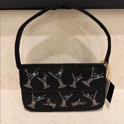 Bolso de Hombro Viral Martini Negro con Cuentas Nuevo con Etiquetas - ¡Nuevo Lanzamiento! Foto 1 de 4