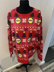 Livergy Lidl  Christmas Sweater Jumper Size XL Chest 46 / 48 - Picture 1 of 4