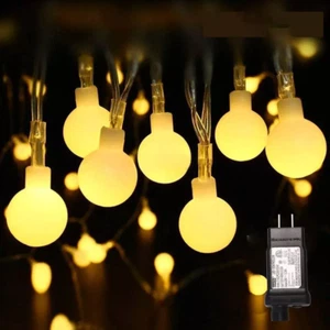 Globe String Lights 100 Led, Indoor String Lights 8 Modes Fairy Lights Plug in - Picture 1 of 10